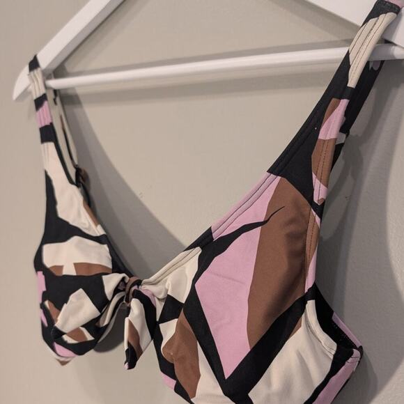 SOMA Tie Front Bikini Top Swim Beach Pool Swim Vacation Mix and Match - Size M - Picture 3 of 5